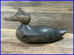 Antique Vintage Wood Duck Decoy HAYS Black Duck Drake