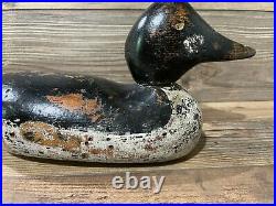 Antique Vintage Wood Duck Decoy MASON Goldeneye Drake