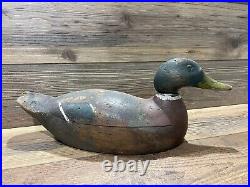 Antique Vintage Wood Duck Decoy MASON Mallard Drake Premier