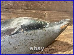 Antique Vintage Wood Duck Decoy MASON Mallard Drake - Premier with Stamp