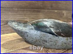 Antique Vintage Wood Duck Decoy MASON Mallard Drake - Premier with Stamp