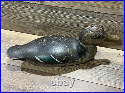 Antique Vintage Wood Duck Decoy MASON Mallard Hen