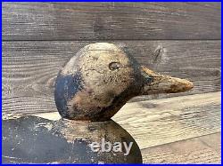 Antique Vintage Wood Duck Decoy MASON Mallard Hen - Tac Eye