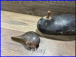 Antique Vintage Wood Duck Decoy MASON Mallard Hen Tac Eye
