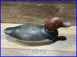Antique Vintage Wood Duck Decoy MASON Redhead Drake