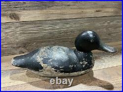 Antique Vintage Wood Duck Decoy MASON Scaup Blue Bill Drake
