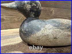 Antique Vintage Wood Duck Decoy MASON Scaup Blue Bill Drake - Standard