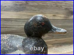 Antique Vintage Wood Duck Decoy MASON Scaup Blue Bill Hen Standard