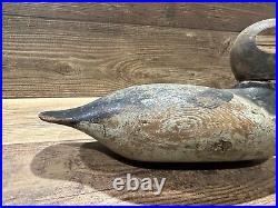 Antique Vintage Wood Duck Decoy MASON Scaup Blue Bill Hen - Standard