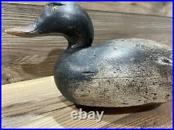 Antique Vintage Wood Duck Decoy MASON Scaup Blue bill Drake Premier