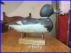 Antique Vtg Mason Bluebill Scaup Ringbill Drake Wood Duck Decoy Original Paint