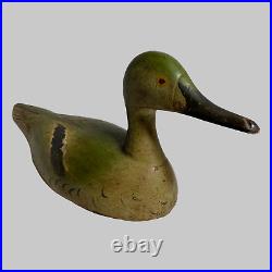 Antique Wood Decoy Floating Duck 4 X 14 L