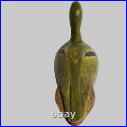 Antique Wood Decoy Floating Duck 4 X 14 L