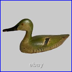 Antique Wood Decoy Floating Duck 4 X 14 L