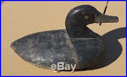 Antique Wood Duck Decoy Ben Dye Black Head Susquehanna Flats