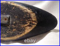 Antique Wood Duck Decoy Maine 1930s- Early 1940s Hand Carved Unique