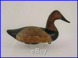 Antique Wood Duck Decoy Sam Barnes Canvasback Maryland Goose Shorebird