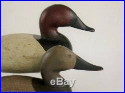 Antique Wood Duck Decoys Canvasback Pair Ed Parsons Maryland Goose Shorebird