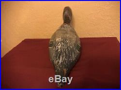 Antique Wooden Decoy Duck Hand Carved Made by Tould Lake 1920-1922 #1