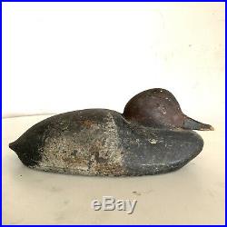 Antique Wooden wood Duck Decoy Low-Head Redhead by Chris Smith Chris-Craft Boats