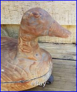 Antique Working Decoy Goose Brant Large size weathered Great Surface