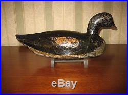 Antique hollow body duck decoy, Great Form, folk art