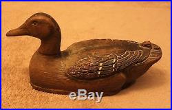 Antique hunting duck decoy Herters model perfect mallard hen MN folk art