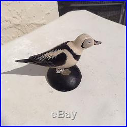 Antique miniature old squaw duck decoy by elmer crowell