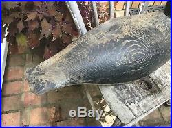 Antique vintage old wooden working Early Joe Lincoln goose decoy