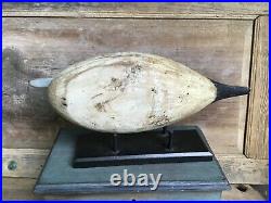 Antique vintage old wooden working Va. Hudson style M. Daisy Pintail duck decoy