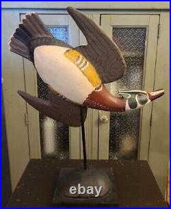 Audubon Style Antique Wood Duck Drake Decoy Duck Decoy