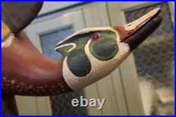 Audubon Style Antique Wood Duck Drake Decoy Duck Decoy