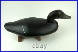BLACK DUCK decoy by BUTCH PARKER- in style of BOB McGAW Mint condition