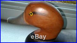 B I N! SIGNED 1952 Madison Mitchell Redhead Drake Decoy Maryland Duck Goose