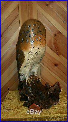 Barn owl, duck decoy, owl decoy, hunting collectible by Casey Edwards