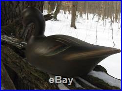 Beautiful Darkfeather Freedman Northern Pintail Hen Duck Decoy / Wooden Carved