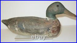 Bert Graves (1887-1956) 17 Vintage Wood Mallard Duck Decoy Orig. Eyes & Paint