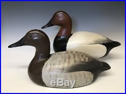 Bill Neal (Sonoma, CA) Duck Hunting Decoy Decoys Vintage Canvasback Pair