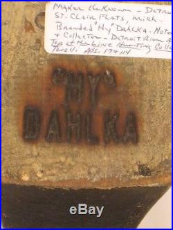 Bluebill Decoy St. Clair Flats Michigan 100% Original Antique Branded Hy Dahlka