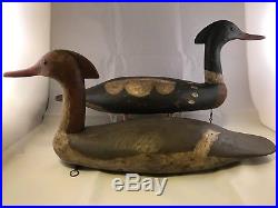 Bob Biddle Red-breasted Merganser Rigmate Pair Decoys Signed Or Best Offer