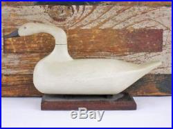 Bob Mcgaw Mini Swan Duck Decoy Maryland Original Antique Wooden Goose Shorebird