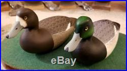 Broadbill Duck Decoy Matched Pair Tuckerton School Miniature Rick Brown Brick Nj