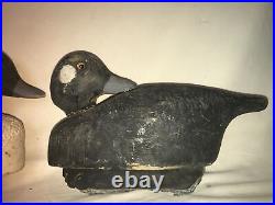Bufflehead duck decoy pair hen & drake vintage Currituck N Carolina
