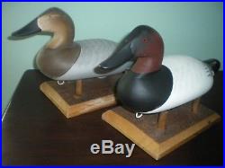 CANVASBACK DECOY PAIR by CHARLIE JOINER CHESTERTOWN MARYLAND S&D 2001