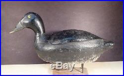 C. V. Wells Milwaukee Factory Bluebill duck decoy 1930's outstanding example