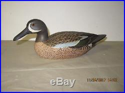Ca. 1972 Hector Whittington ILL River Bluewing Teal Drake Working Decoy