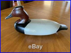 Canvasback Drake Carved by Mark Whipple (1884-1961) Bourg, Louisiana