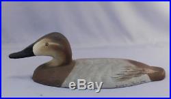 Canvasback Hen Sink Box Duck DecoyPainted by Charlie Joiner (1921-2015)VGC