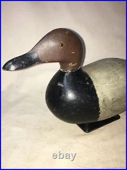 Canvasback Redhead Antique Duck Decoy Vintage Hunting Branded Fgb