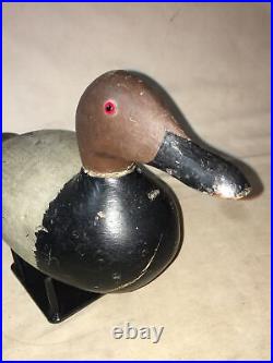 Canvasback Redhead Antique Duck Decoy Vintage Hunting Branded Fgb